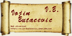 Vojin Butačević vizit kartica